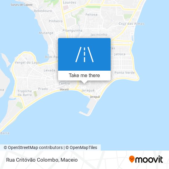 Mapa Rua Critóvão Colombo