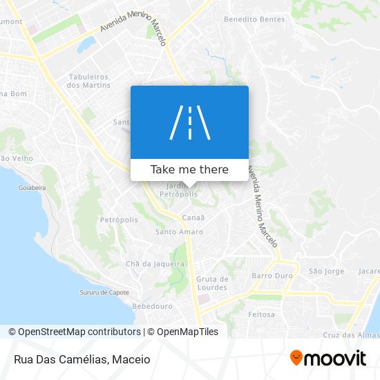 Mapa Rua Das Camélias