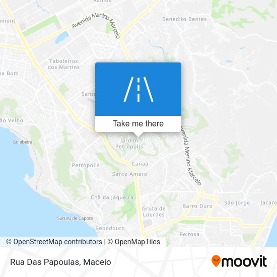 Rua Das Papoulas map