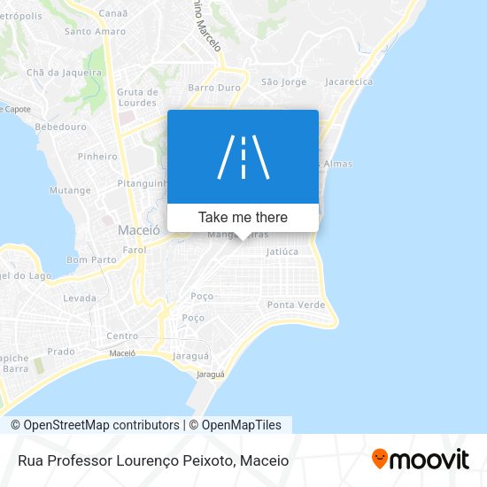 Rua Professor Lourenço Peixoto map