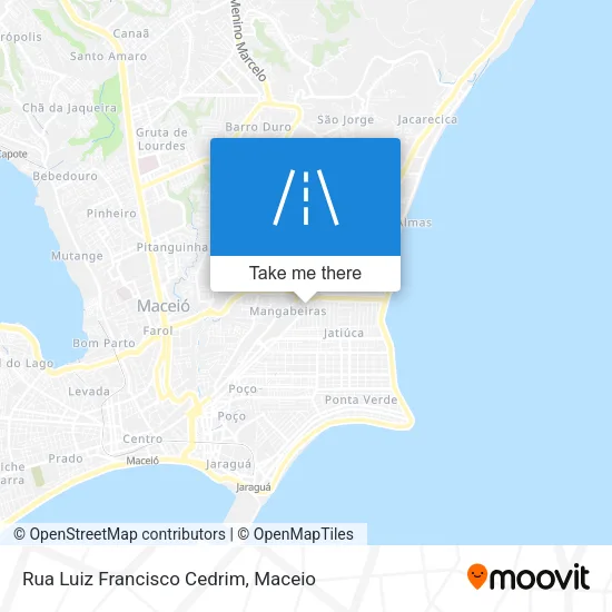 Rua Luiz Francisco Cedrim map