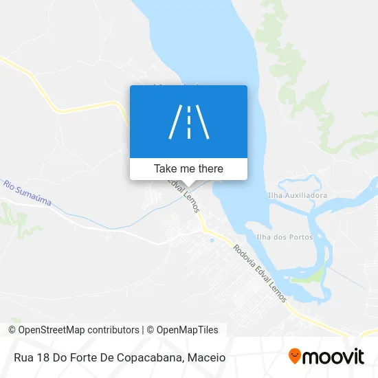 Rua 18 Do Forte De Copacabana map