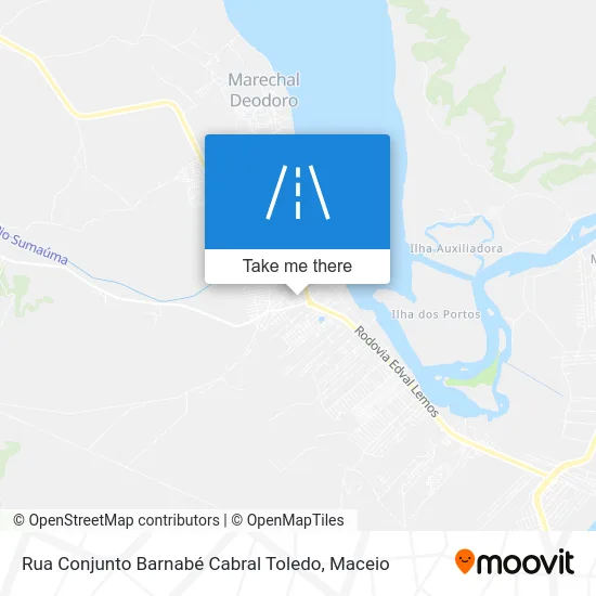 Rua Conjunto Barnabé Cabral Toledo map