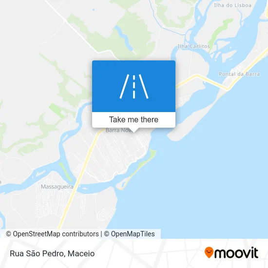 Rua São Pedro map