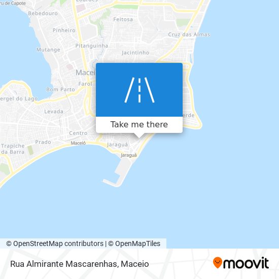 Mapa Rua Almirante Mascarenhas