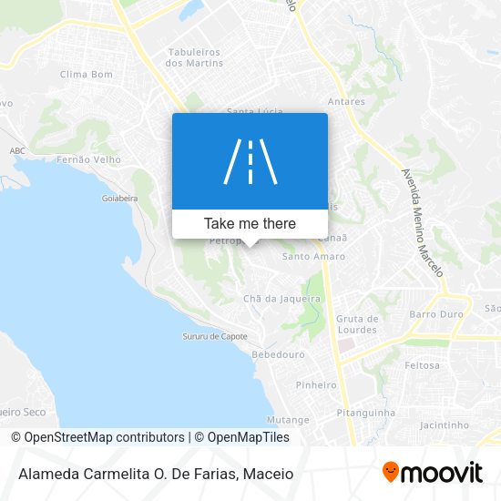 Alameda Carmelita O. De Farias map