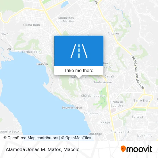 Alameda Jonas M. Matos map