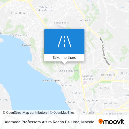 Alameda Professora Alzira Rocha De Lima map