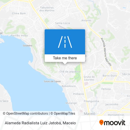 Alameda Radialista Luiz Jatobá map