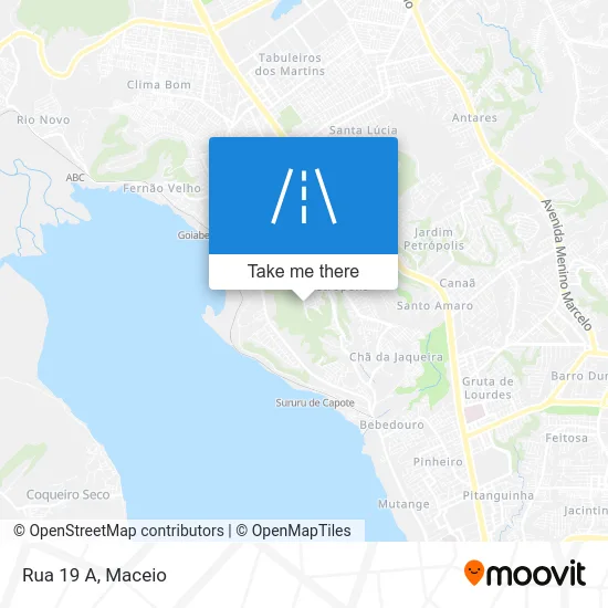Rua 19 A map