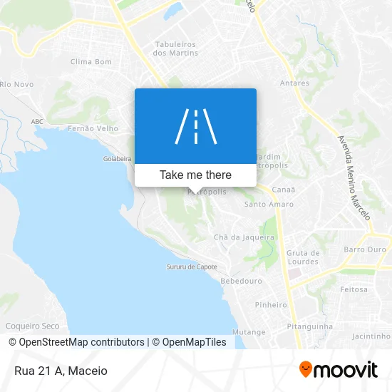 Rua 21 A map
