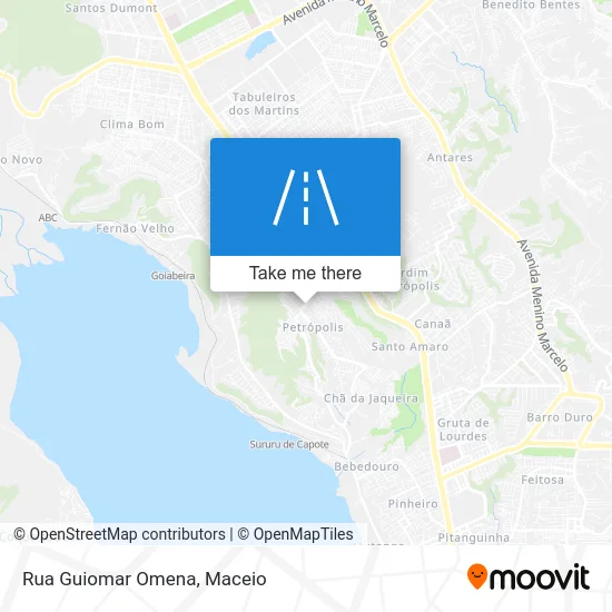 Rua Guiomar Omena map