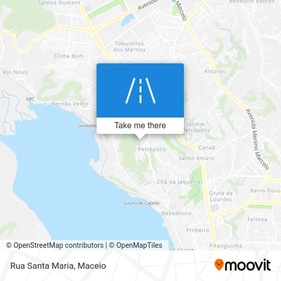 Rua Santa Maria map