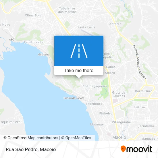Rua São Pedro map