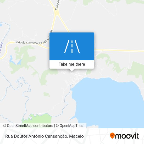 Rua Doutor Antônio Cansanção map