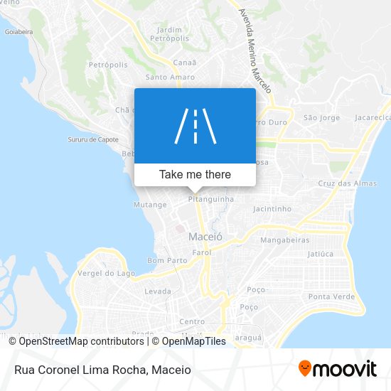 Rua Coronel Lima Rocha map