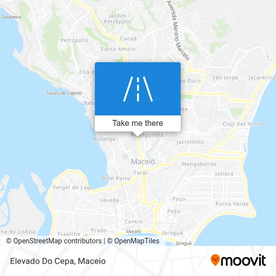Elevado Do Cepa map