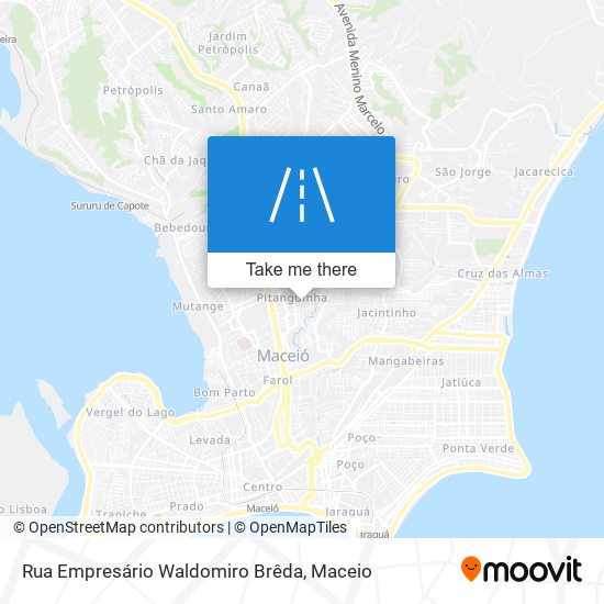 Mapa Rua Empresário Waldomiro Brêda