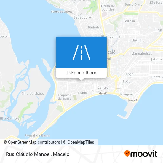 Rua Cláudio Manoel map
