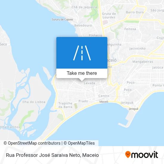 Rua Professor José Saraiva Neto map