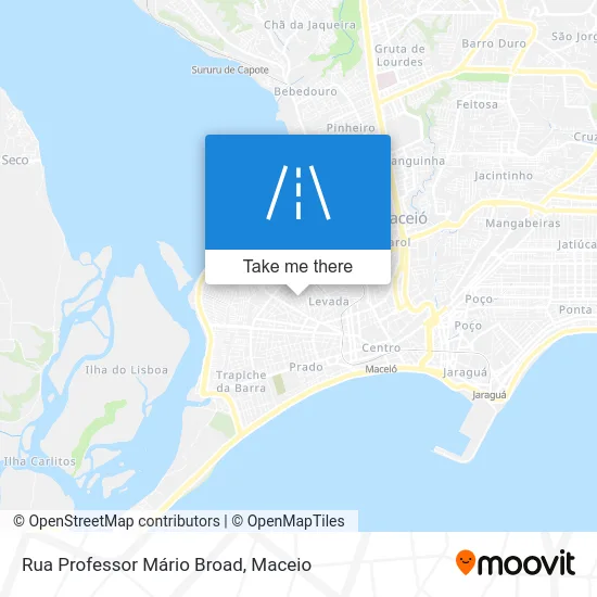 Rua Professor Mário Broad map