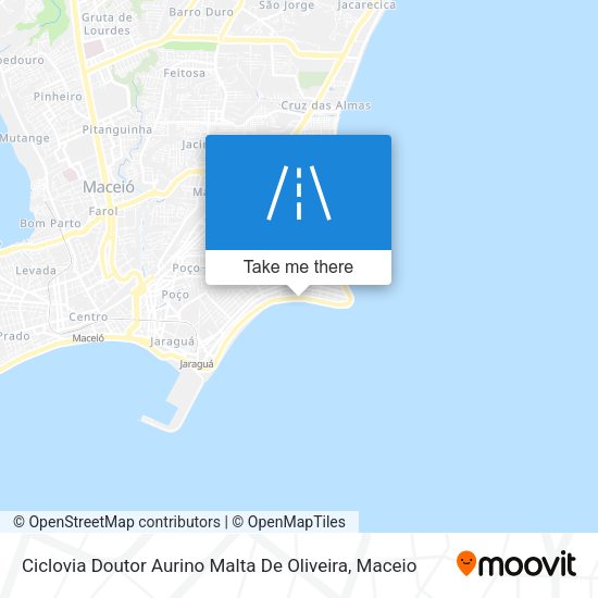 Ciclovia Doutor Aurino Malta De Oliveira map