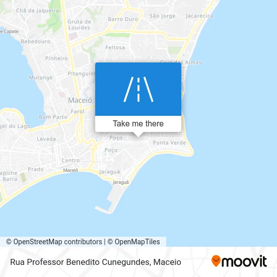 Rua Professor Benedito Cunegundes map