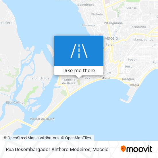 Mapa Rua Desembargador Anthero Medeiros