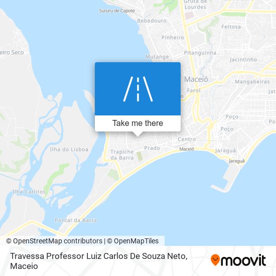 Mapa Travessa Professor Luiz Carlos De Souza Neto