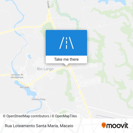 Rua Loteamento Santa Maria map