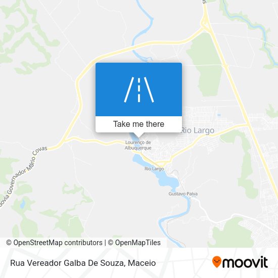 Rua Vereador Galba De Souza map
