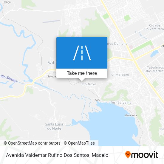 Avenida Valdemar Rufino Dos Santos map