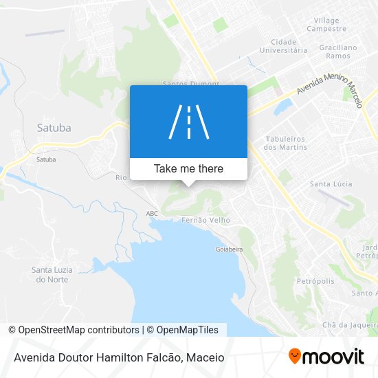 Avenida Doutor Hamilton Falcão map