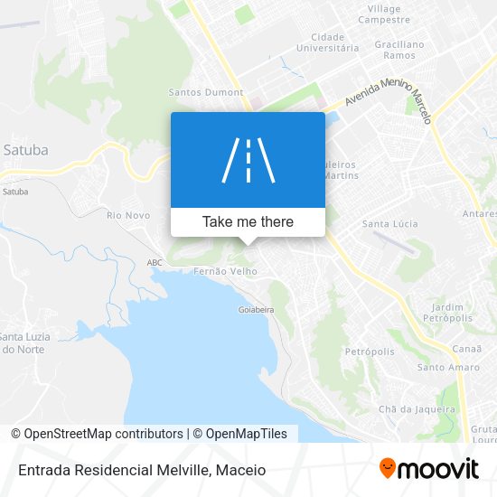 Entrada Residencial Melville map