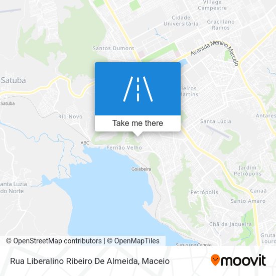 Rua Liberalino Ribeiro De Almeida map