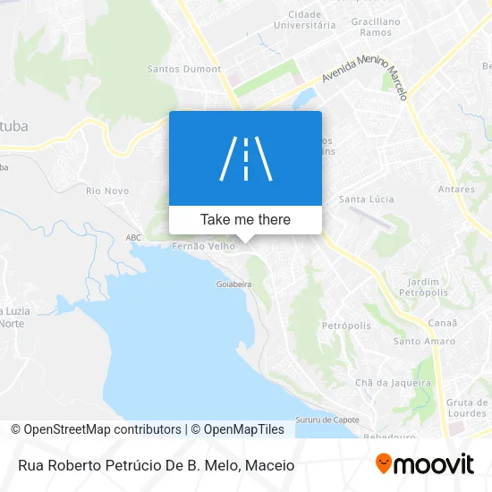 Rua Roberto Petrúcio De B. Melo map