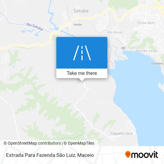 Estrada Para Fazenda São Luiz map