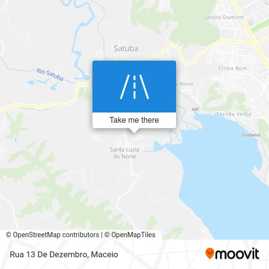 Rua 13 De Dezembro map