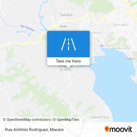 Rua Antônio Rodrigues map