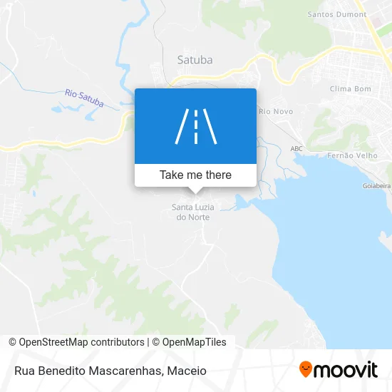 Rua Benedito Mascarenhas map