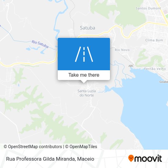 Rua Professora Gilda Miranda map
