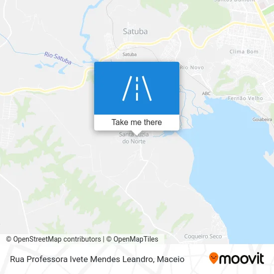 Rua Professora Ivete Mendes Leandro map