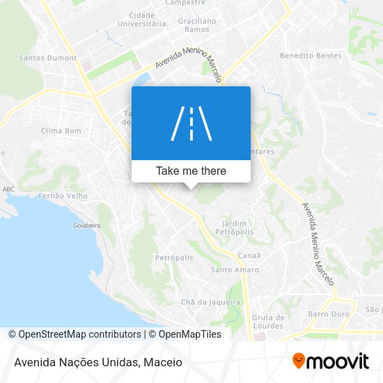 Avenida Nações Unidas map