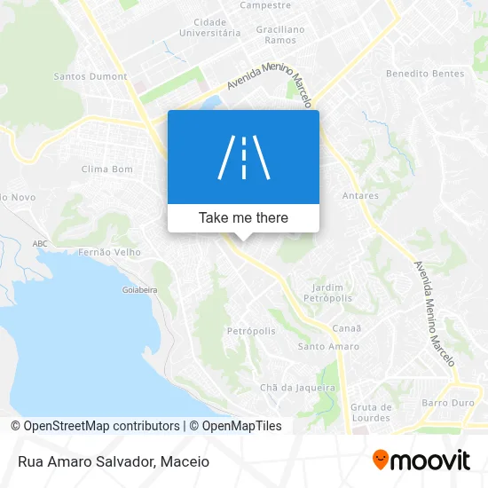 Rua Amaro Salvador map