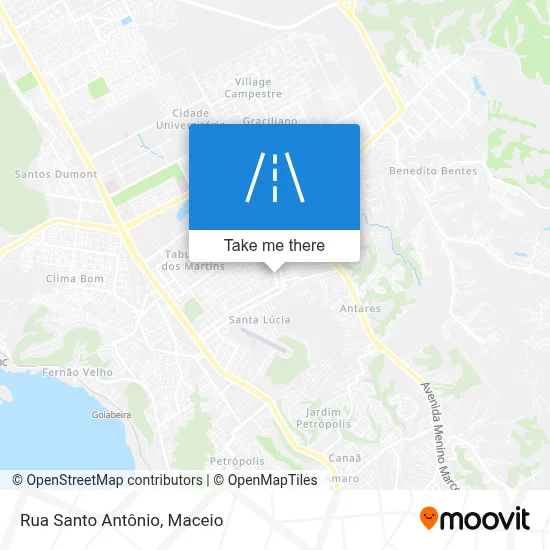 Rua Santo Antônio map
