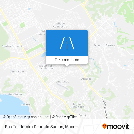 Rua Teodomiro Deodato Santos map
