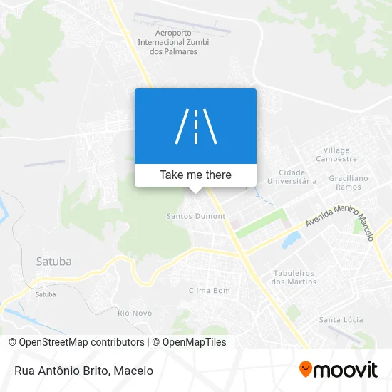 Rua Antônio Brito map