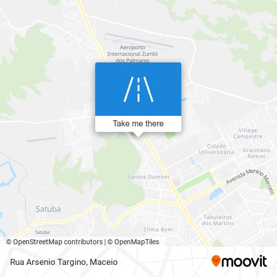 Rua Arsenio Targino map