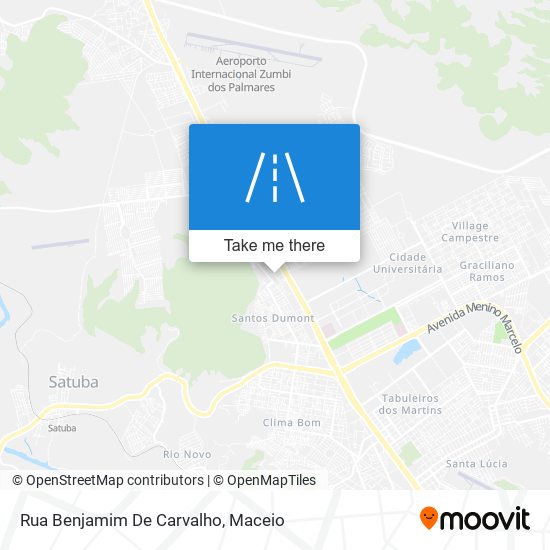 Mapa Rua Benjamim De Carvalho