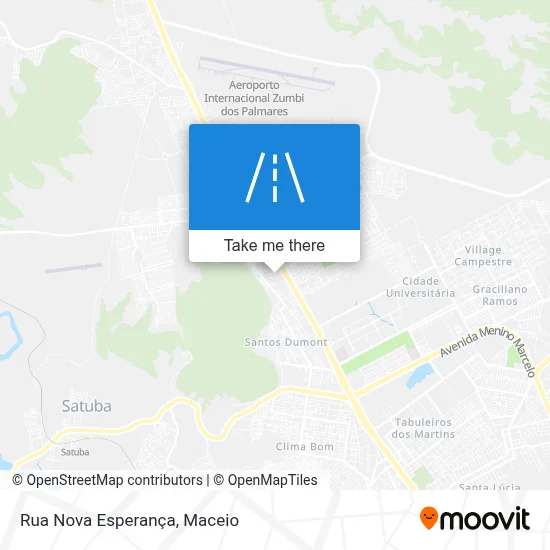Rua Nova Esperança map